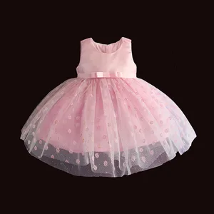 Новое кружевное платье для маленьких девочек, платье для дня рождения с вышивкой для маленьких девочек 1 год, вечерние платья для маленьких принцесс, одежда для детей 3, 12, 24, 36 месяцев