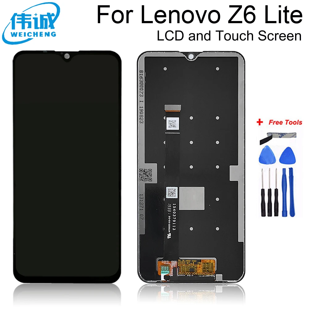 

100% Original Lenovo Z6 Lite LCD Display Touch Screen Digitizer Assembly Sensor LCD For Lenovo Z6 Youth L38111 K10 Note Pantalla