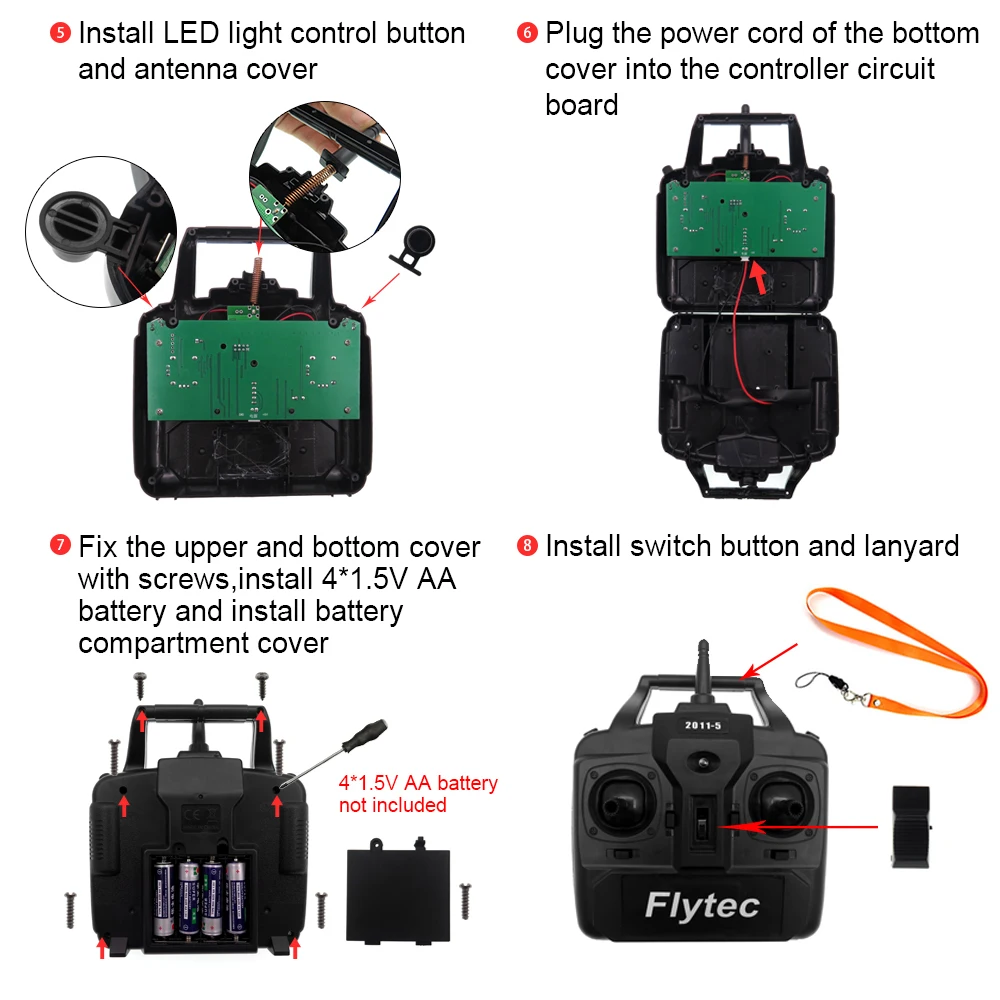 Flytec 2011-5 500 м Пульт дистанционного управления рыболокатор RC лодка для доставки прикорма и оснастки комплект в сборе
