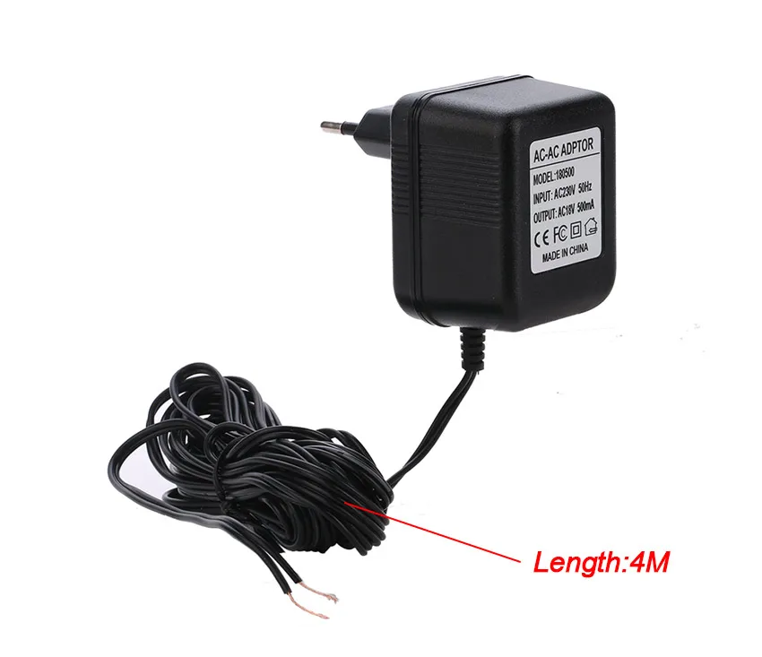 Адаптер питания переменного тока 18 в 500 мАч для беспроводной видеокамеры с Wi-Fi и