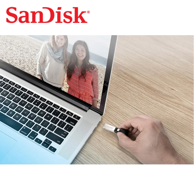 SanDisk100 % флэш накопитель 32GB USB 64 ГБ 3 0 OTG Lightning флеш мини для iphone ipad и ПК 128 ГБ|USB