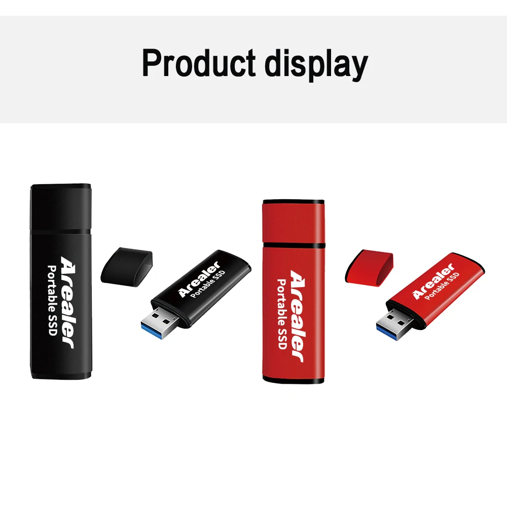 Мини накопитель Arealer 64 ГБ 128 256 Твердотельный Накопитель SSD USB высокоскоростной для