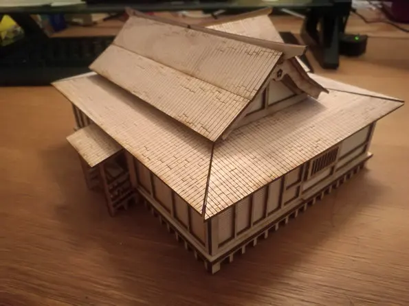 Настольные игры DIY кукольный домик миниатюрная деревянная сцена модель с 28 мм соотношение 1:56 для японских воюющих штатов Размер 22*18*12 см