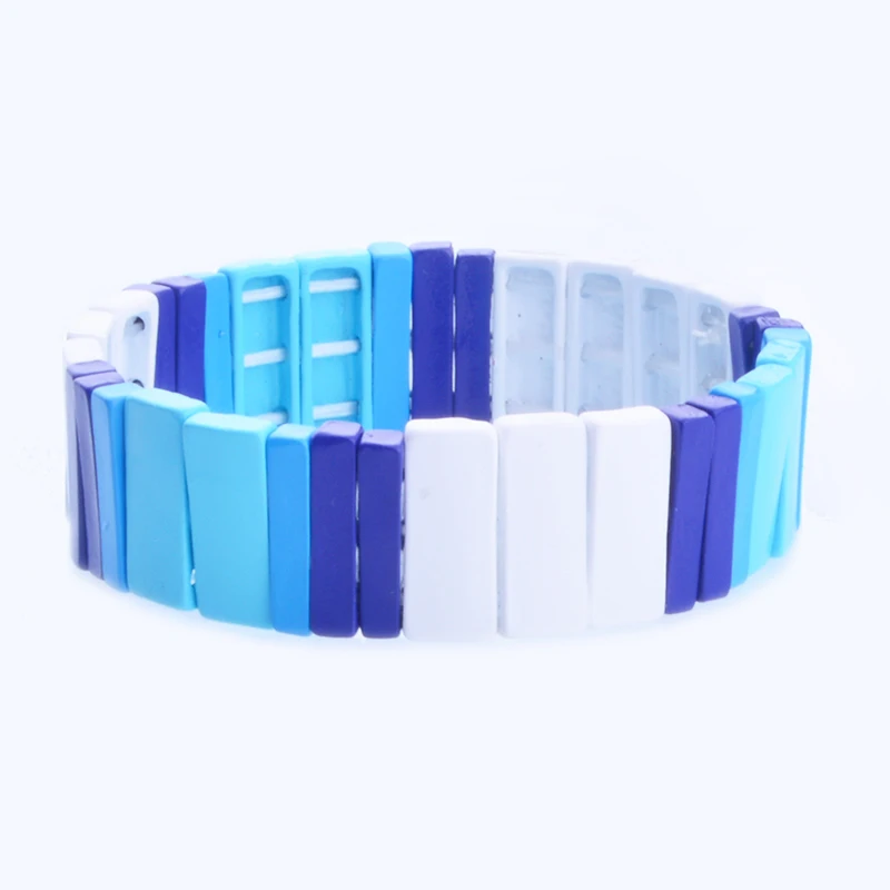 AliExpress женские роксанны Assoulin из бисера Эмаль стрейч браслет femme boho bileklik pulseira bransoletki damskie браслеты - Окраска металла: bracelet