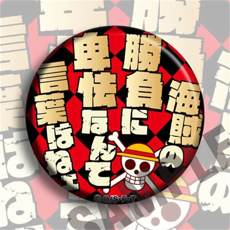 Японское аниме ONE PIECE Monkey D. Значки для сумок и шляп Luffy В Стиле персонажа