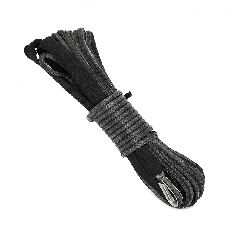 15M 10000LBS Synthetic Winch Rope Line Recovery Cable For Jeep Off Road 4WD ATV UTV Truck Boat SUV Towing | Автомобили и
