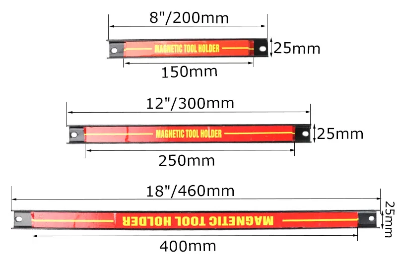 8 &quot12&quot магнитный держатель инструмента органайзер для бара стеллаж хранения