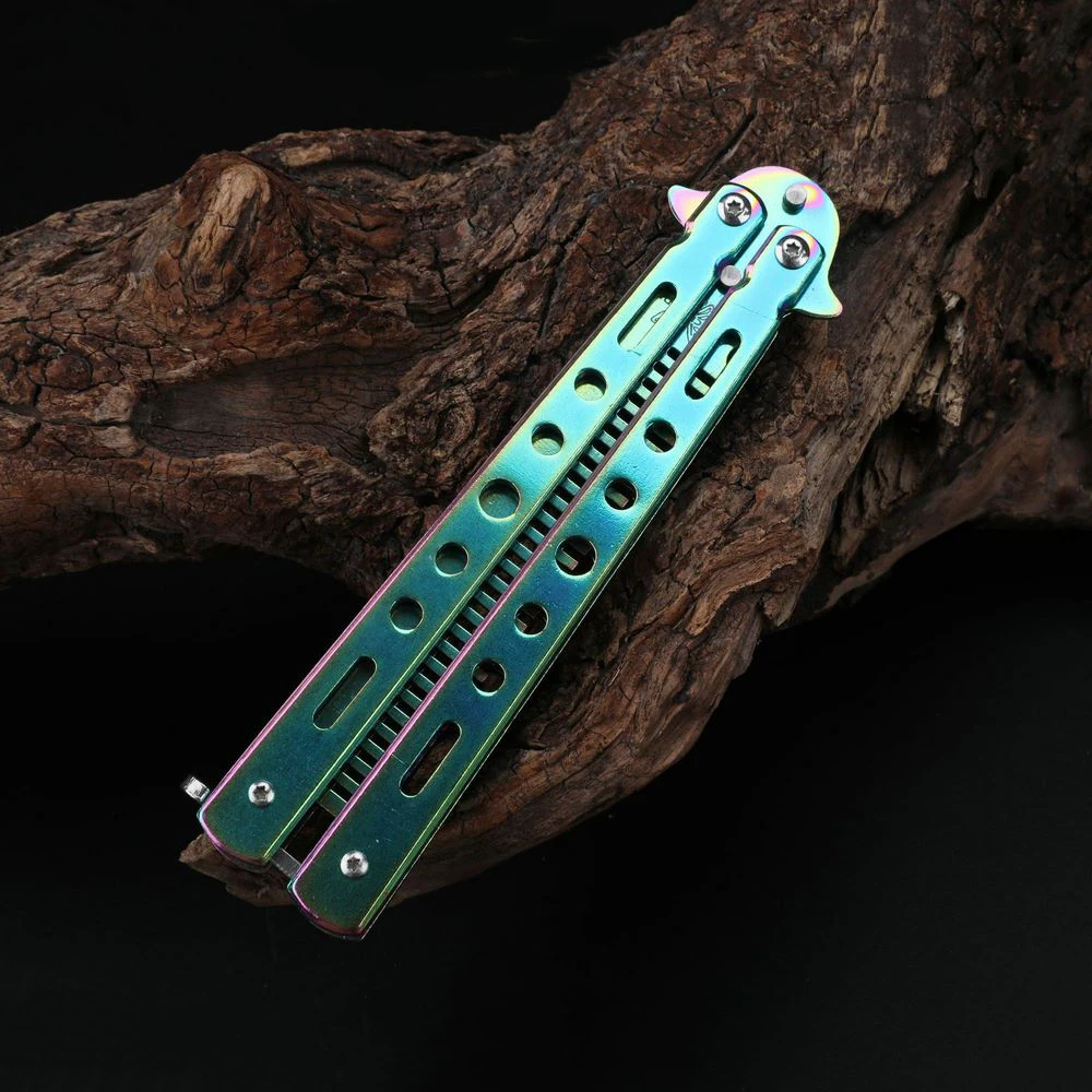 Нож-бабочка для начинающих металлический складной нож-бабочка без лезвий ручной