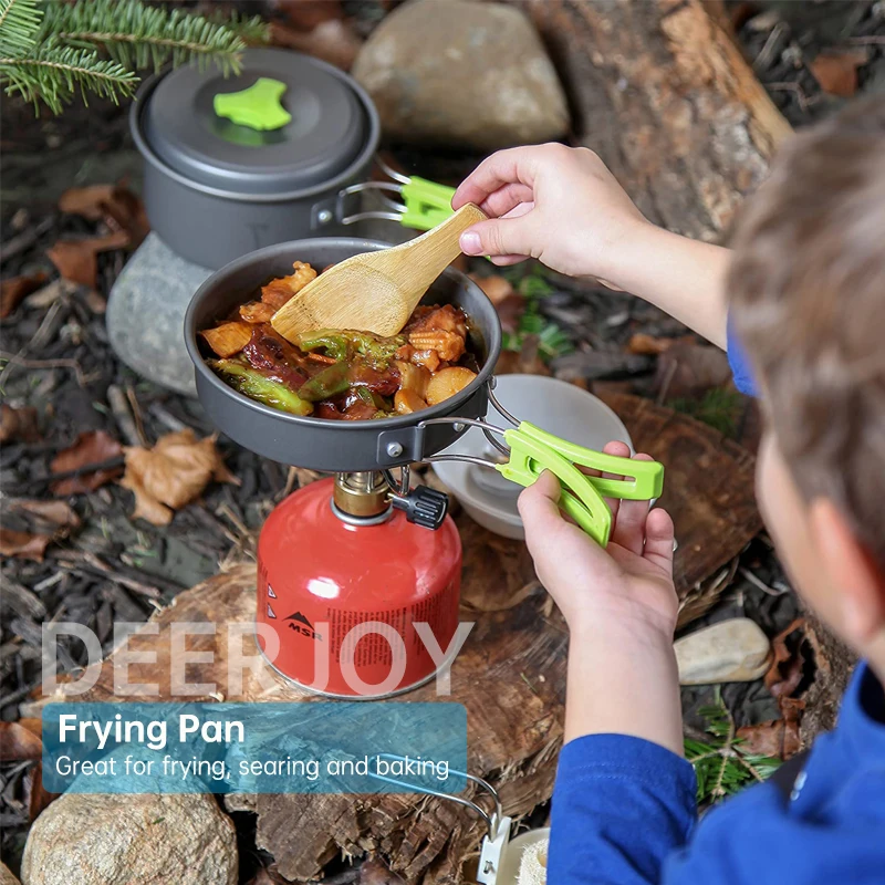 Набор посуды для кемпинга портативный набор готовки на открытом воздухе легкие