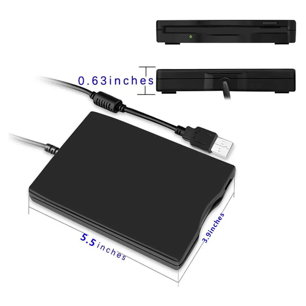 Портативный 2 5-дюймовый внешний USB-накопитель 3 5 МБ FDD флоппи-диск подключи и
