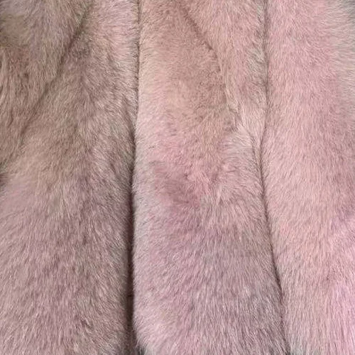 Pink Женское пальто из натурального Лисьего меха короткая зимняя меховая куртка Верхняя одежда Акция Теплые Длинные рукава натуральный синий лисий мех пальто - Цвет: Pink