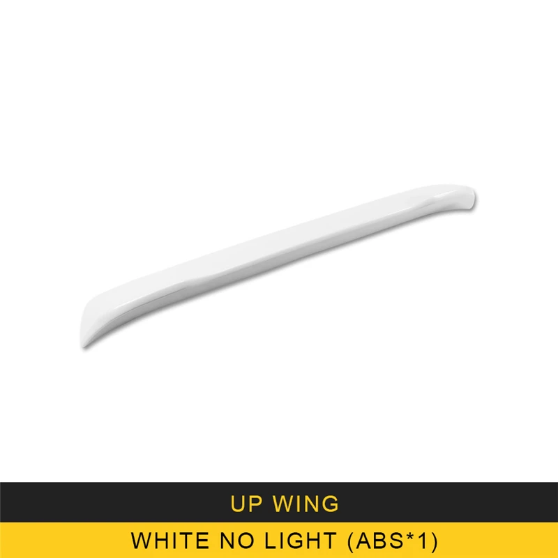 white no lightX1 Для Toyota Land Cruiser 200- Автомобильный задний багажник спойлер для губ хвост крыло накладка рамка наклейка внешний аксессуар - Название цвета: white no lightX1