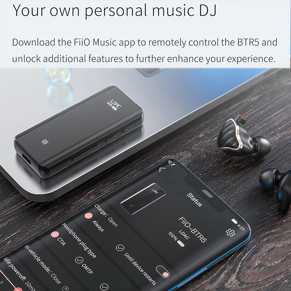Fiio BTR5 USB DAC Bluetooth 5 0 ES9218P усилитель для наушников HiRes AMP 3 мм 2 сбалансированный