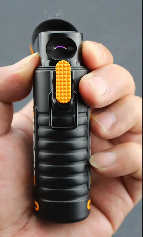 Водонепроницаемый, ветрозащитный дуговой плазменный электронный зажигалка для курения USB-зарядка электрическая металлическая мужская подарок для использования на открытом воздухе.