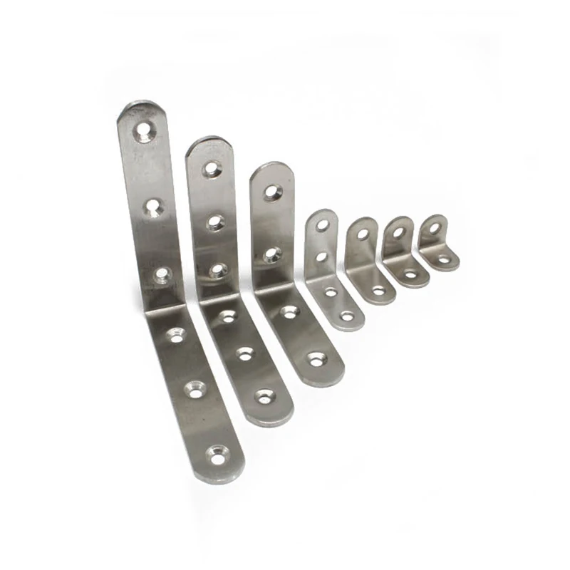 10 шт. Угловые скобы из нержавеющей стали защитные крепежи Семь размеров угловая