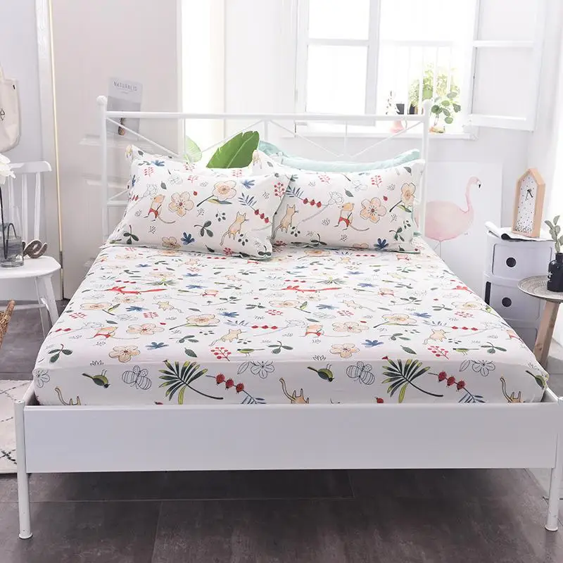 Постельное белье Простыня из эластичной резины матрас замороженная Эльза и Анна