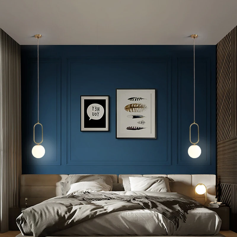 

Креативный светодиодный подвесной светильник, комнатный декоративный светильник для спальни, прикроватного столика, коридора, балкона, люстра с блеском