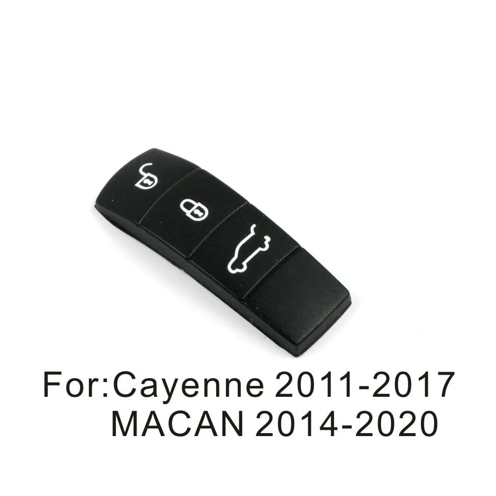 key shell 3 Button Remote Key Fob Case Rubber Pad for porsche 9YA Cayenne 971 Panamera replacement rubber button car remote | Автомобили и