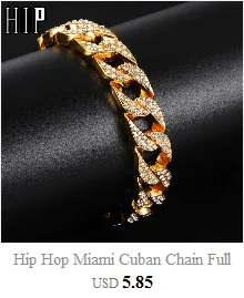 Хип хоп 8 мм Bling Iced Out AAA кубический цирконий браслет геометрический CZ камень теннис кубинская цепь браслеты для мужчин и женщин ювелирные изделия
