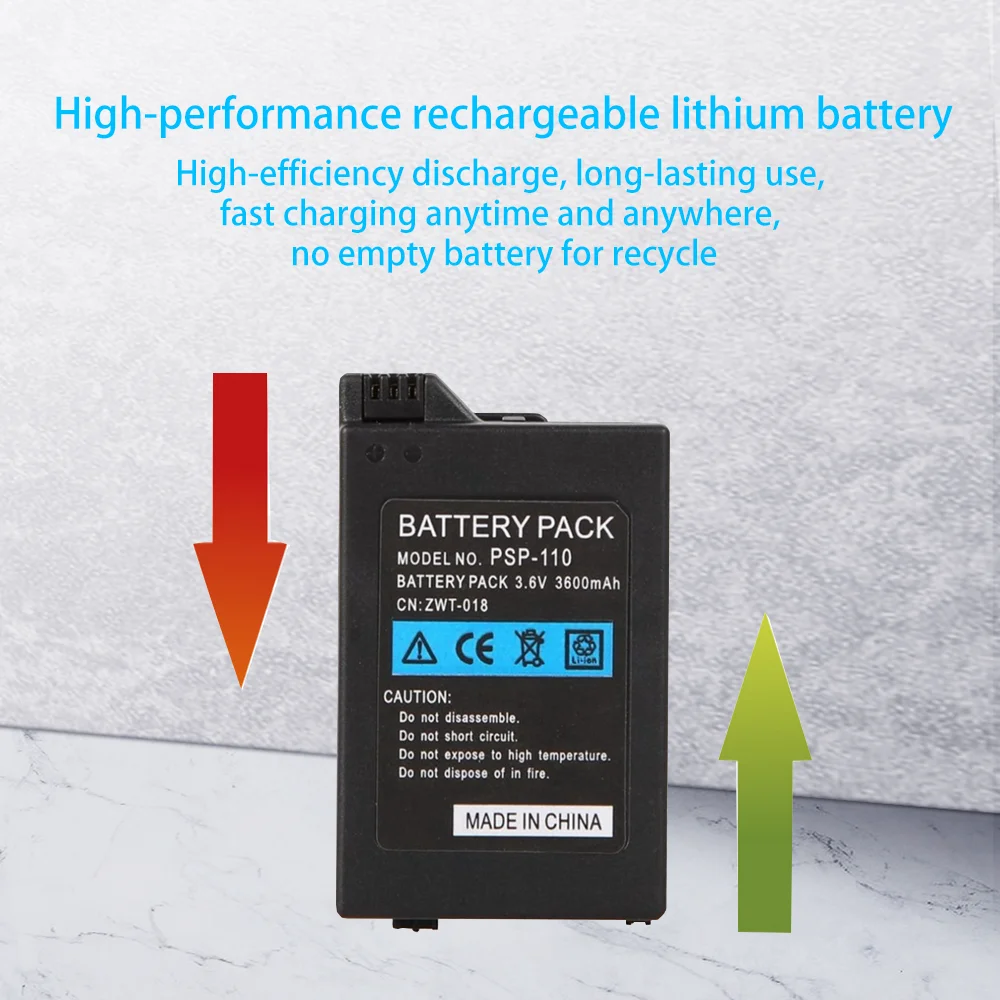 2-20PCS 3600mAh 3.6V Rechargeable Batteries For PSP2000 PSP3000 PSP 2000 3000 Gamepad PlayStation Portable Replacement Cells | Электроника