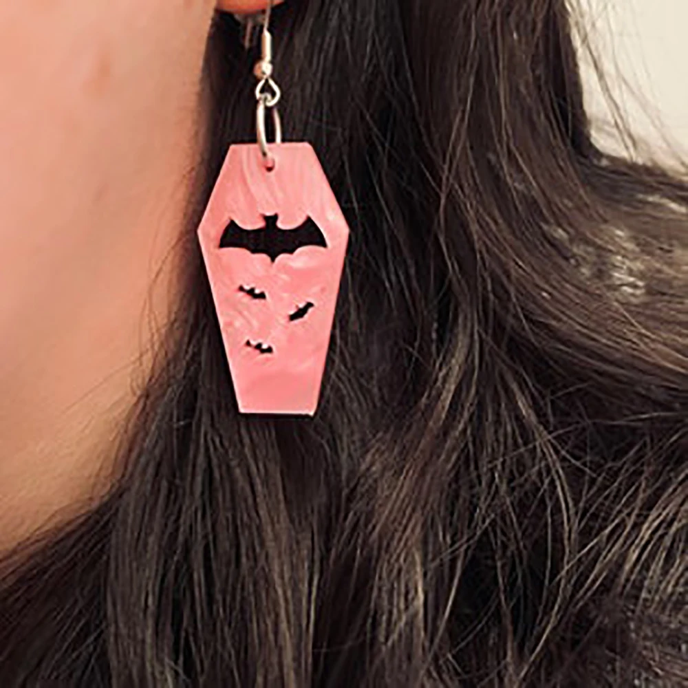 

Lost Lady New Fashion Bat Earrings With The Same Paragraph Acrylic Ladies Earrings Alloy Jewelry Wholesale Direct Sales