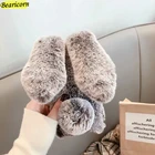 Мягкий плюшевый чехол для Xiaomi Redmi 4A 4X 5A 5 Plus 6 6A 7 7A 8 8A 9 9A 9i 9C K20 K30 K30i 10X Pro S2 Y2 GO, чехол из меха кролика