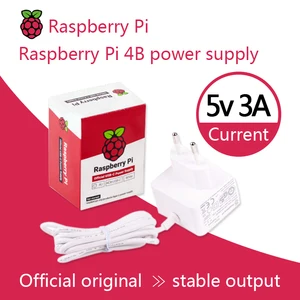 Raspberry Pi 4 15,3 Вт USB-C источник питания официальный и рекомендуемый адаптер Type-C для Pi4B