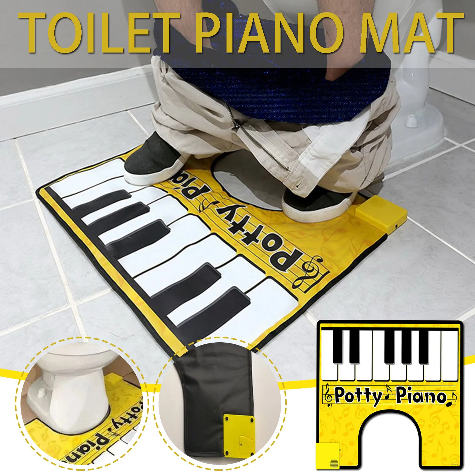 

2021 Toilet Piano Lets You Make Music While You Poo Toilet Piano Music Carpet Pronunciation Pad Decompression Game Fidget Toys