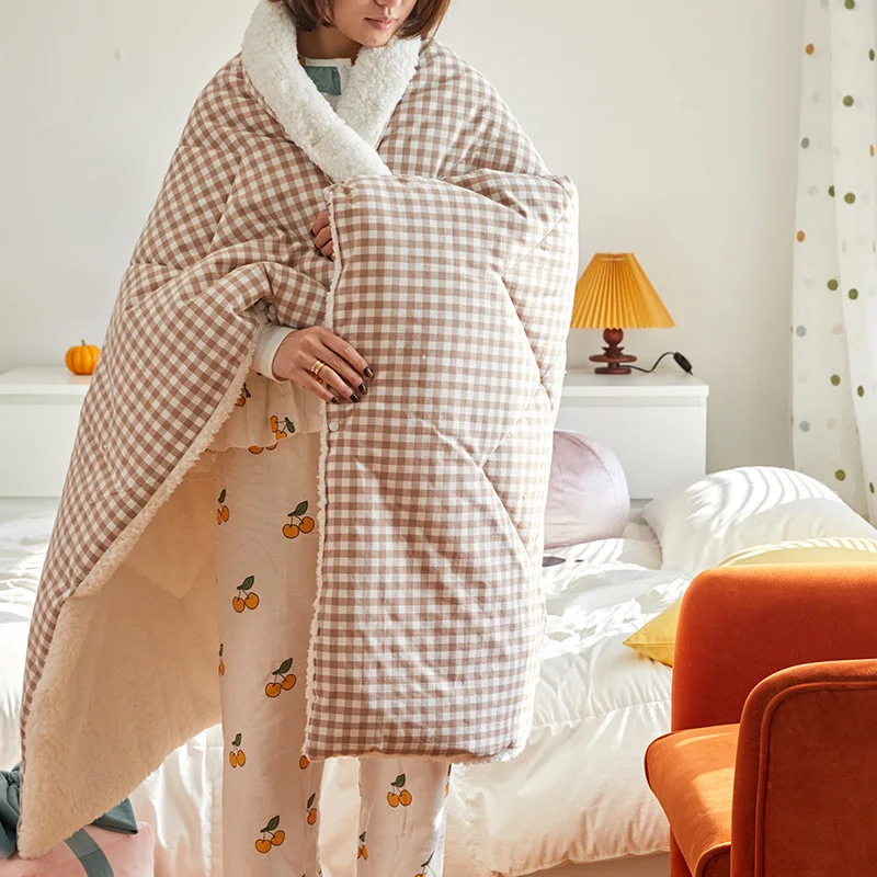 Утяжеленное Флисовое одеяло Berber зимнее теплое плюшевое пригодное для носки