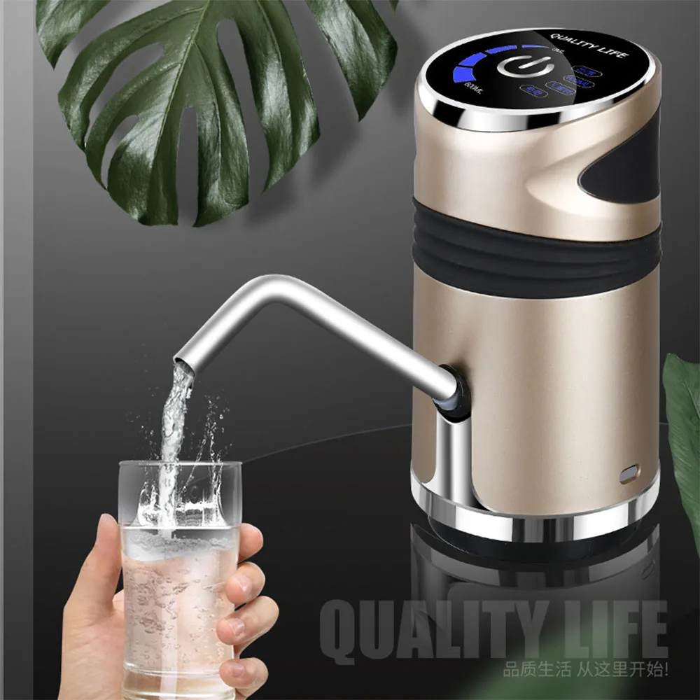 

Bottle For Water Pump Dispenser Electric Drink Portable Switch Silent Charging Touch Fountain Drinking Wireless USB Recharge