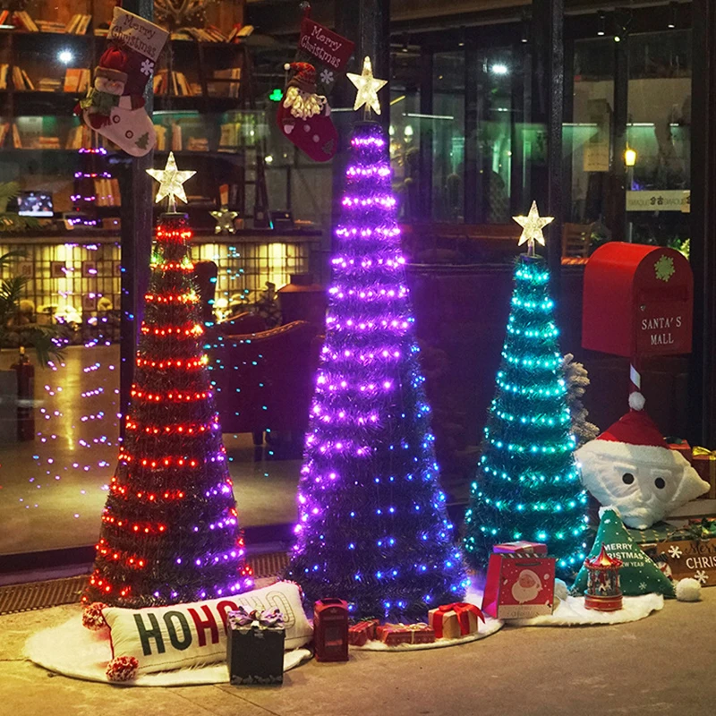 

LED folding Christmas tree light decorative lamp for family children's bedroom fairy tale light lighting festival illumination