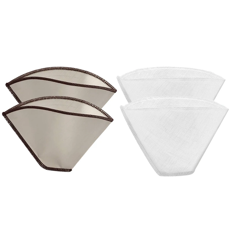 

Многоразовый фильтр для кофе, гибкий конусный фильтр для кофе из нержавеющей стали, 4-6 чашек