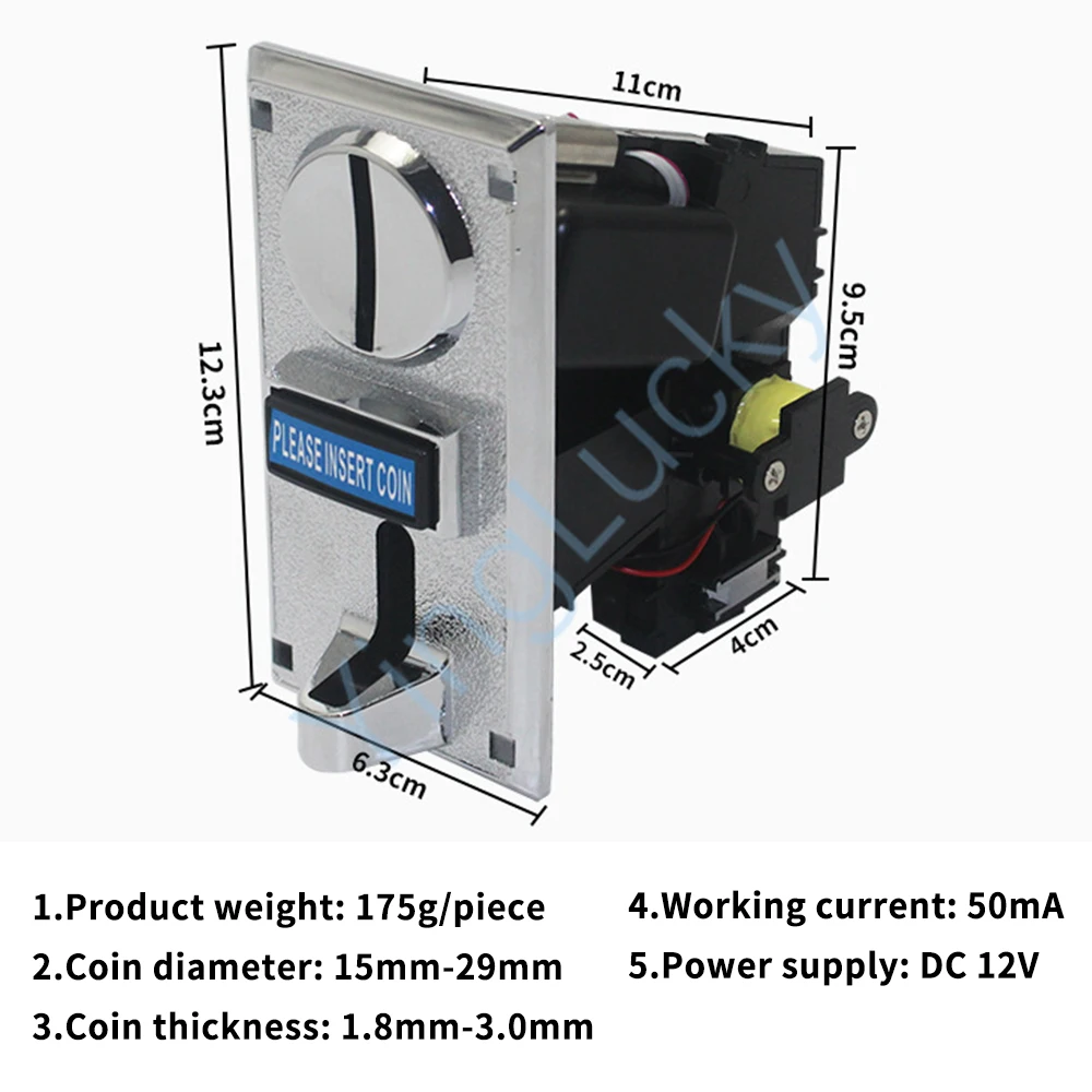 Coin Acceptor CPU Comparable Arcade Video Games Electronic Vending Machine Part Multi Use Select Massage Chair Collect with wire | Спорт и