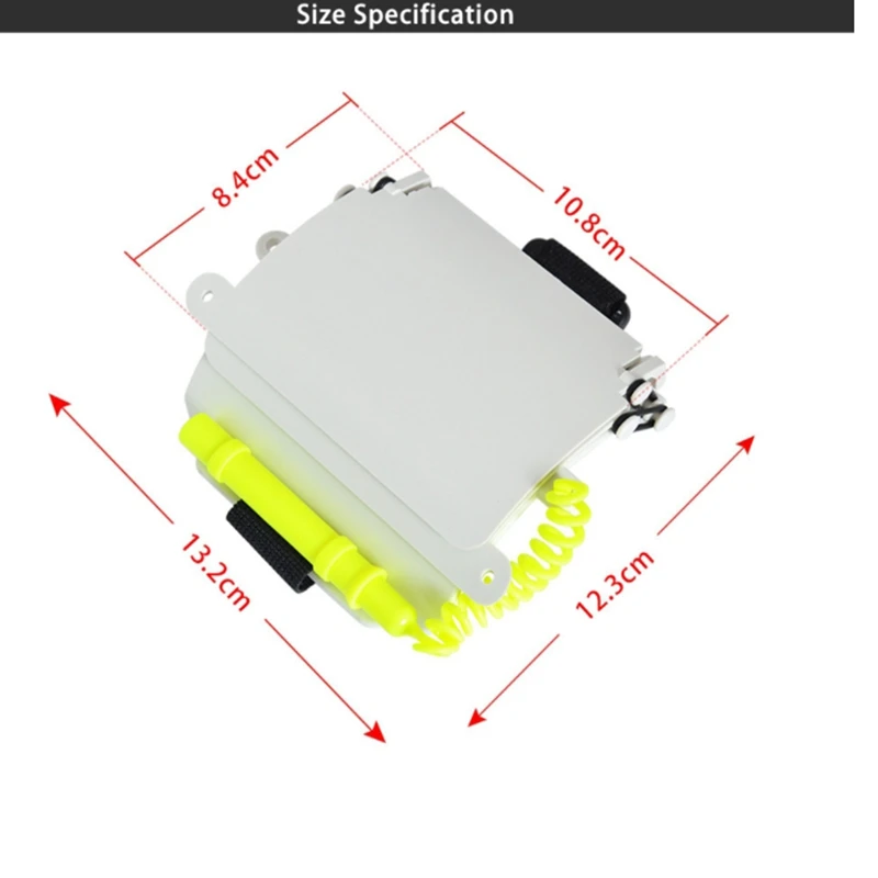 

Scuba Diving Log Book,Underwater Triple Scuba Diving Wrist Writing Slate with Pencil Arm 3 Panels Write Board