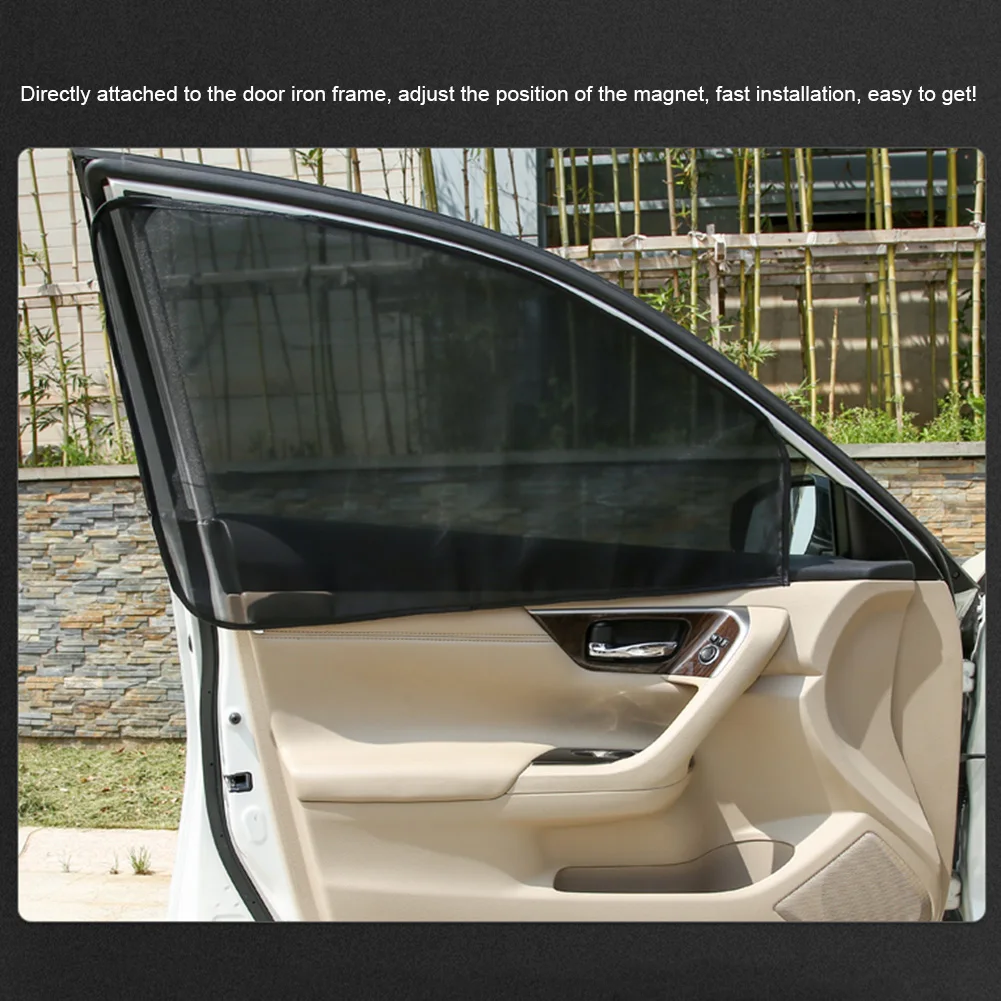 

Hot sale 4pcs Car Front & Rear Side Window Sun Visor Shade Mesh Cover Sunshade