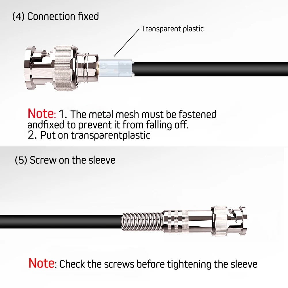 Переходник с штекера BNC на гнездо RCA прямой конвертер адаптер для камер