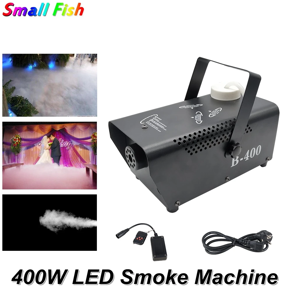 

Remote Control LED 400W Fog Smoke Machine RGB 3IN1 Smoke Machine LED DJ Party Bar Stage Light Smoke Thrower Disco Laser Light