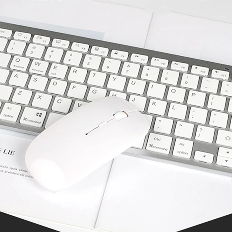 Ultra-Thin Bluetooth Keyboard 5.0 Mouse 5.2 Suitable for Android / IOS Windows Support Devices | Компьютеры и офис