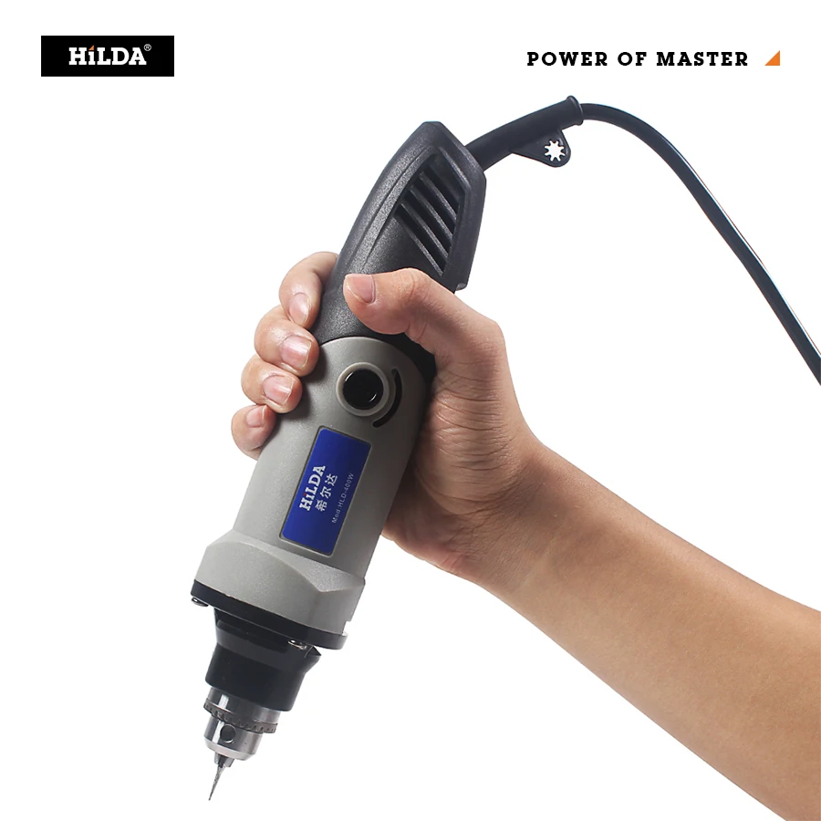 HILDA 400 Вт Мини электрическая дрель гравер для dremel роторный инструмент Аксессуары