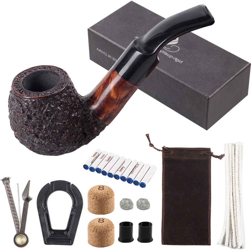 Новинка высокое качество 1 шт. бруйер деревянная трубка для курения 9 мм фильтр