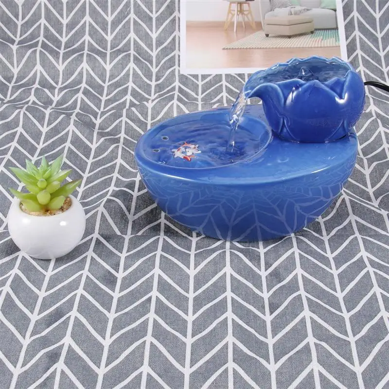 1 шт. декоративные практичный элегантный лотоса Форма Синий Автоматическая кошка