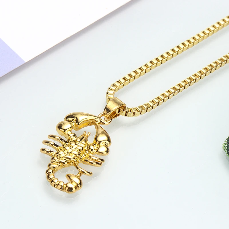 Мужская винтажная подвеска в стиле панк с золотым покрытием цепочка для свитера