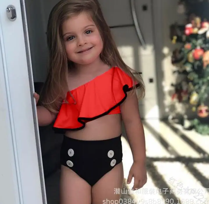 Детский костюм для плавания из двух предметов девочек летняя одежда водных видов