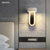 with switch wall lamp usb charge wall lights living room led bedside wall lamp white wall sconce for bedroom home facade lamp