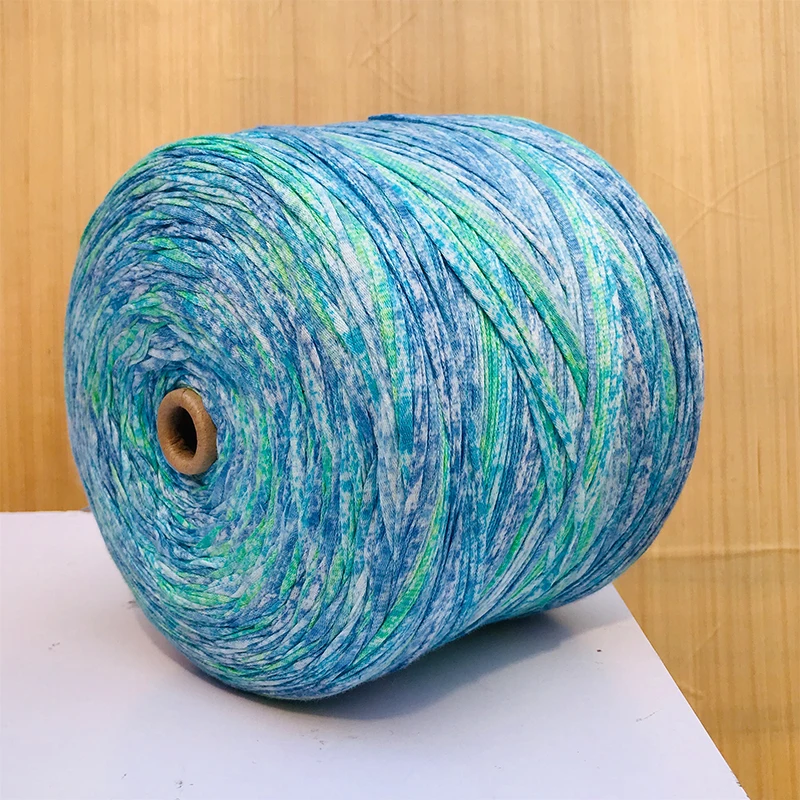 500 г/лот 100% хлопковая цветная плетеная полая пряжа спрей окрашивание чистой