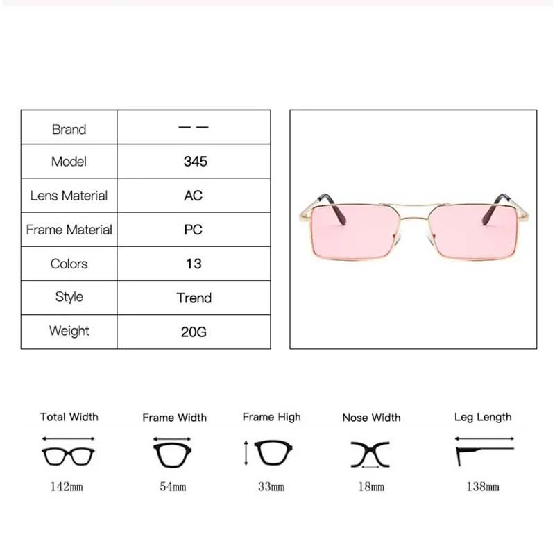 Квадратные Солнцезащитные очки RBRARE женские роскошные брендовые винтажные