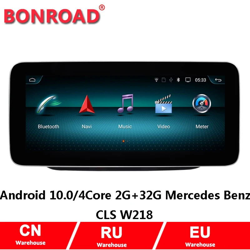 

Bonroad Car Video Dvd Player for Mercedes Benz CLS Class W218 350 2011-2018 Multimedia Android 10 GPS Navigation BT Wifi Carplay