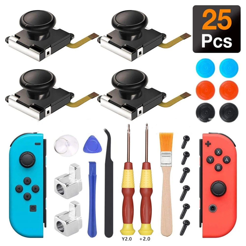 

4 шт./упаковка, 3d-стик для джойстика Nintendo Switch