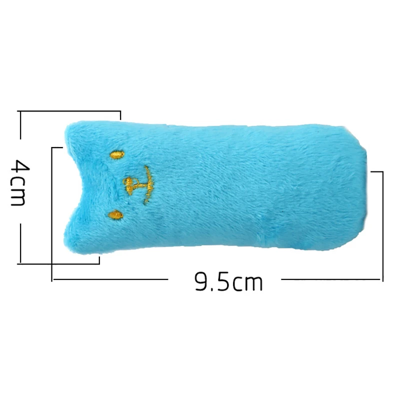 VZZ Teeth Grinding Catnip Toys Funny Interactive Plush Cat Toy Pet Kitten Chewing Vocal Claws Thumb Bite mint For Cats | Дом и сад
