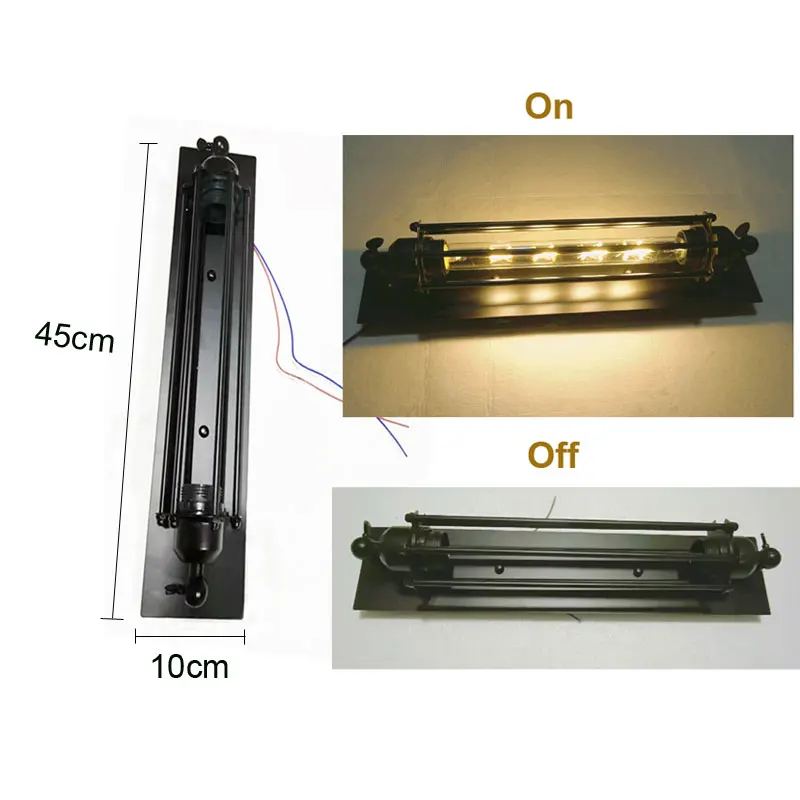 Промышленный 8 Вт Светодиодный светильник винтажный светодиодный настенный